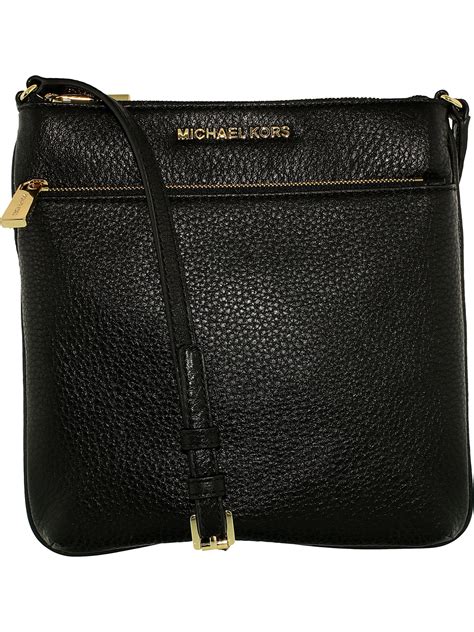 michael michael kors small flat leather crossbody bag|Michael Kors pebbled leather handbags.